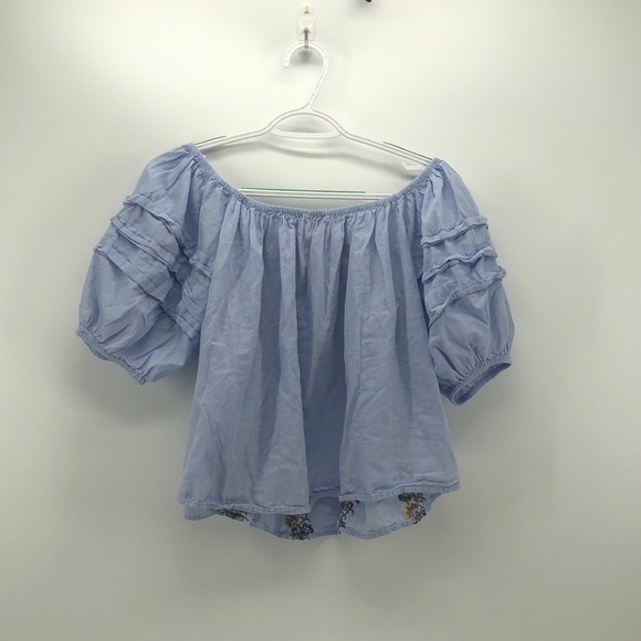 American Eagle cold shoulder balloon sleeve crop - Picture 4 of 4